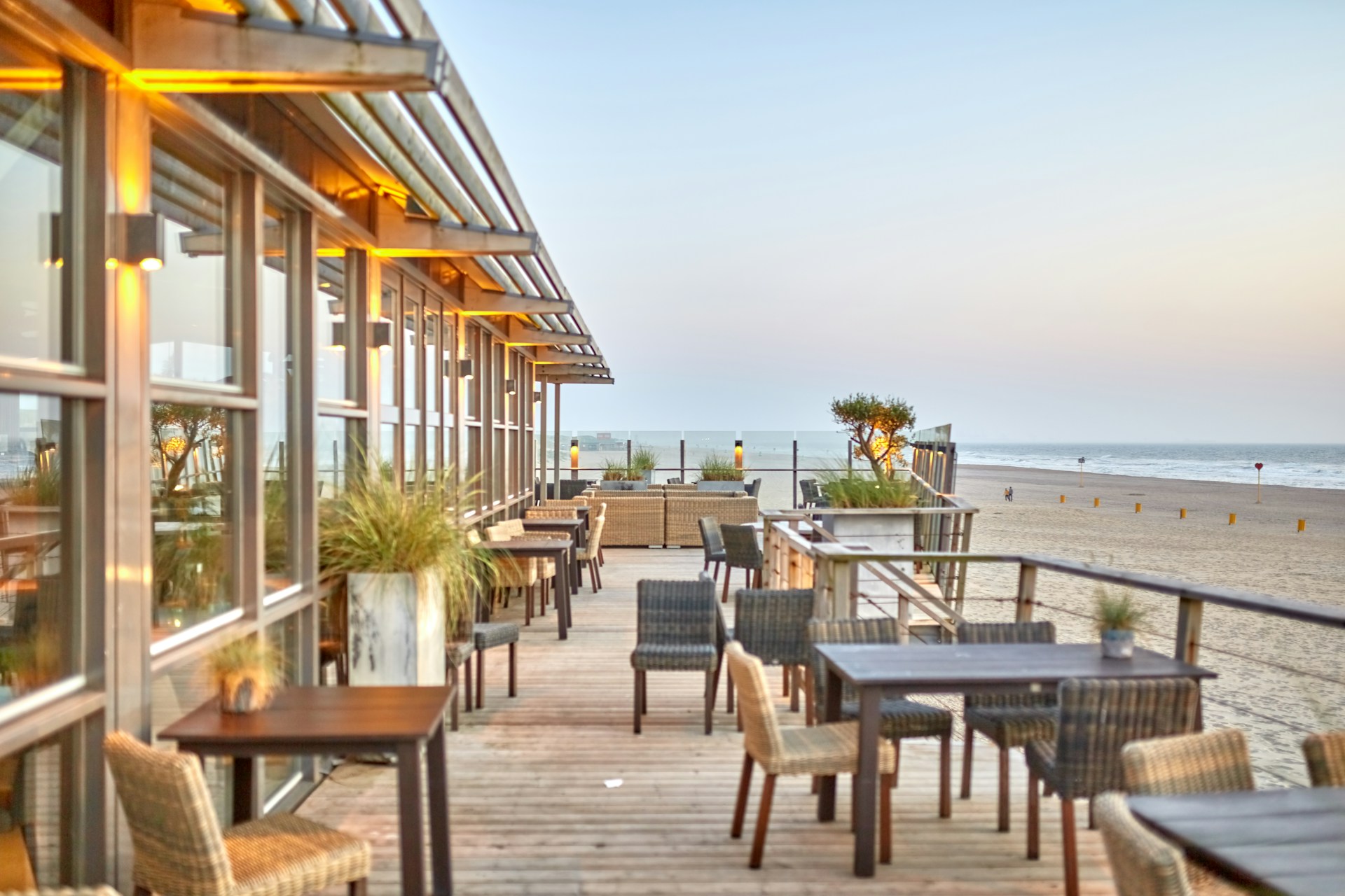 Restaurant with sea view of Cabo.